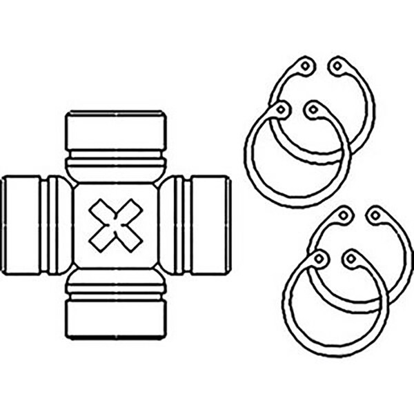 Aftermarket New Cross & Bearing Kit Fits Case-IH Tractor Models 585 644 685 1290 + K965331 - main